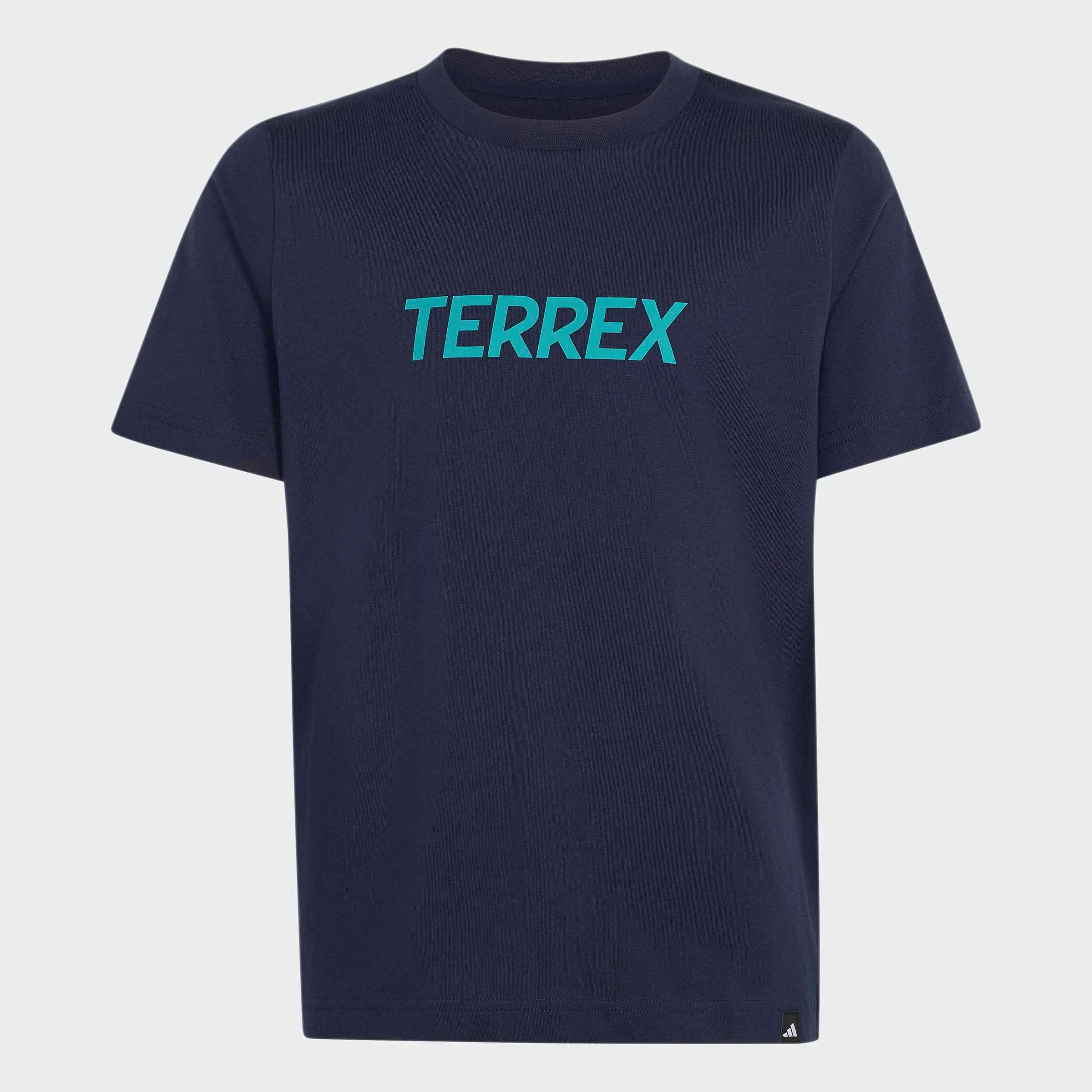 adidas TERREX Funktionsshirt K MT LOGO TEE für Kinder, mit Rundhalsausschnitt, ohne Verschluss, aus Baumwolle