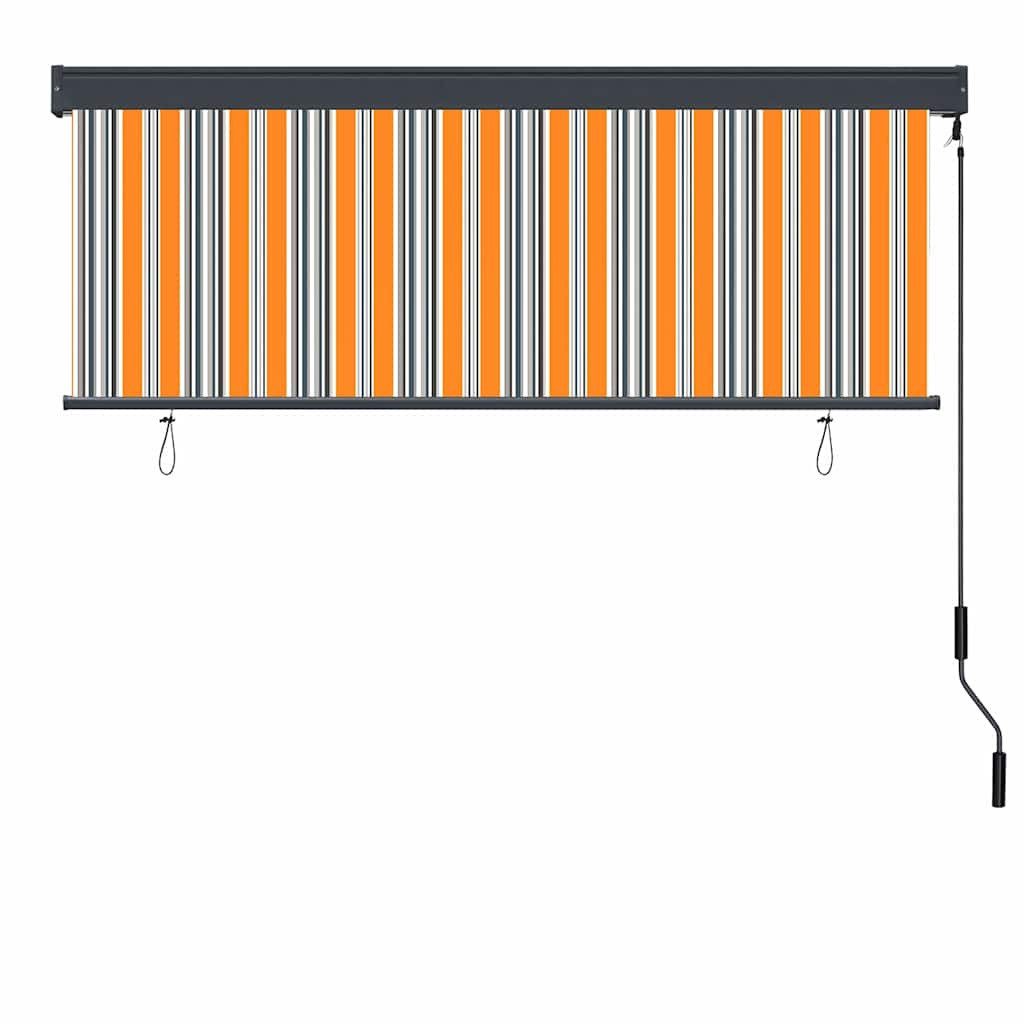 Rollo Rollo Gelb und Blau 180 x 250 cm Stoff und Aluminium, vidaXL
