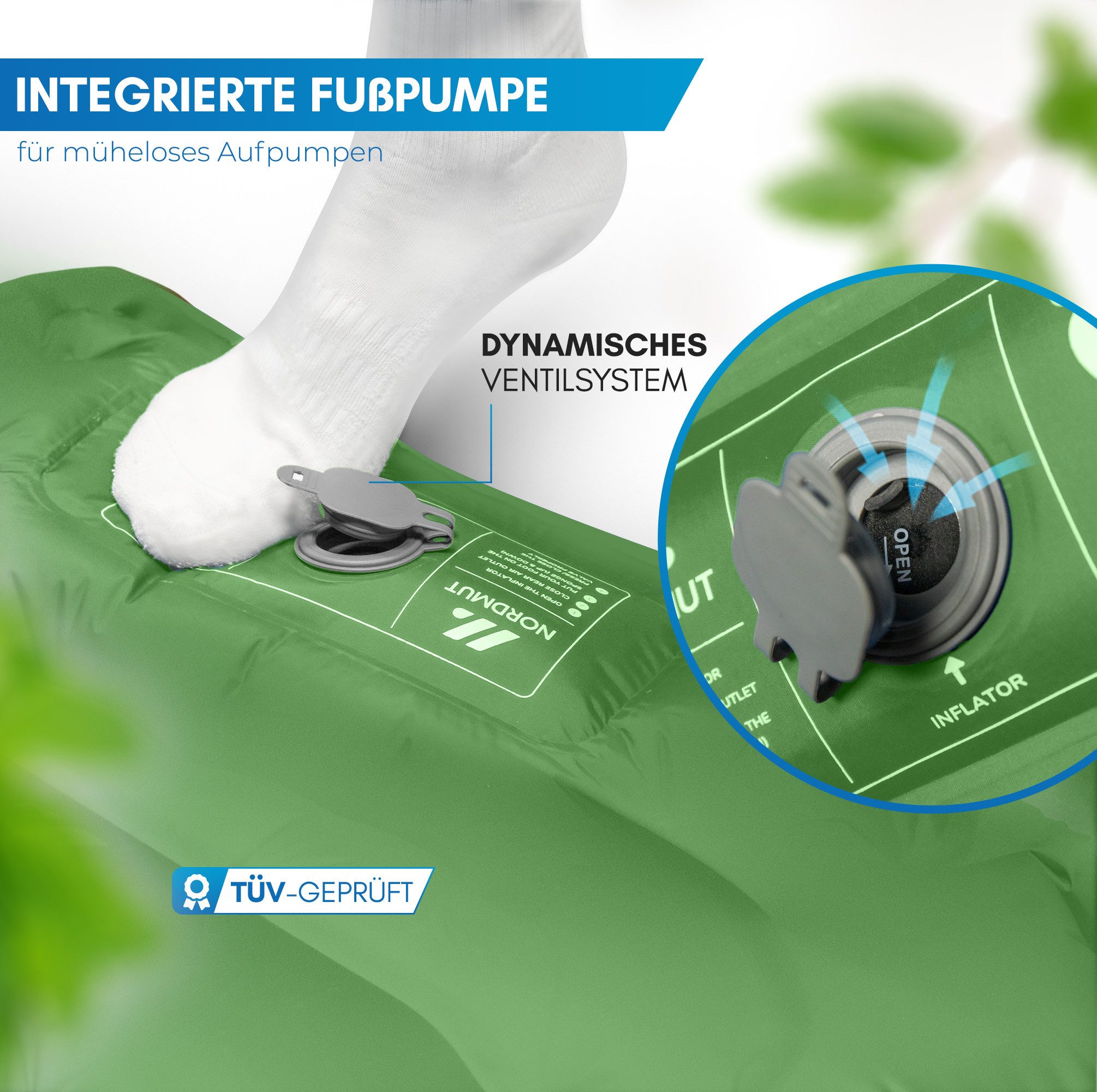 Nordmut Isomatte NORDMUT® Isomatte Selbstaufblasend 10cm