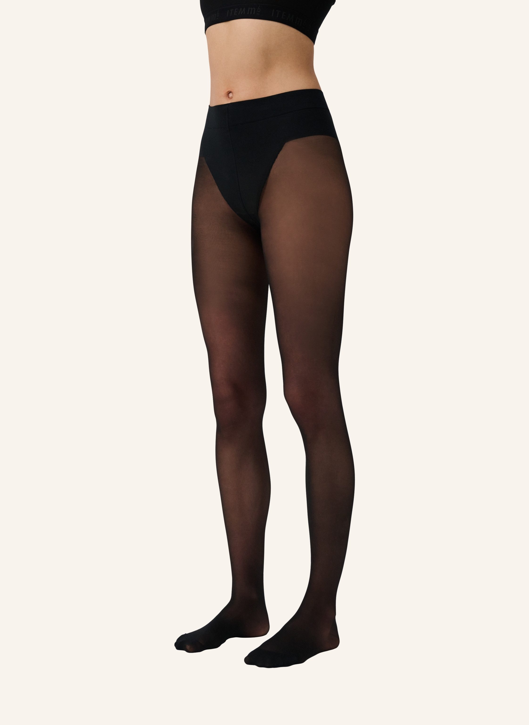ITEM m6 Feinstrumpfhose Slip-Panty, Push-up-Effekt, leichte Beine, hautangepasst, langlebig