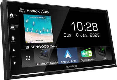 KENWOOD DMX7722DABS 2-DIN Media-AV-Receiver mit 6,8" Hochglanz-Touch-Display Autoradio (Digitalradio (DAB), FM-RDS Tuner, 50,00 W, Apple CarPlay und Android Auto, Bluetooth Audio & Freisprechen, 4x50Watt)