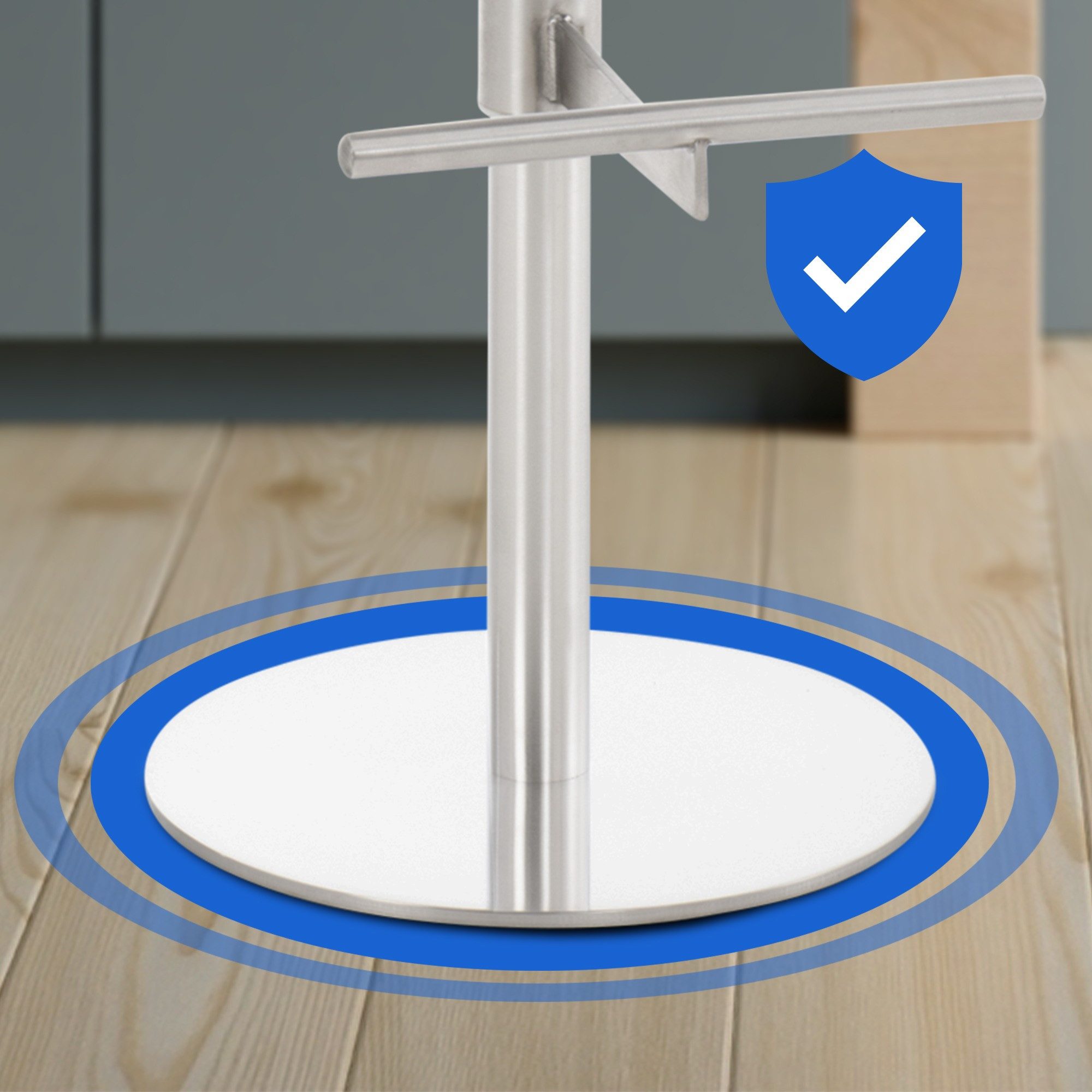 CLP Barhocker Cadiz (2er Set, 2 St., 2er), Stoffbezug, drehbar, höhenverstellbar