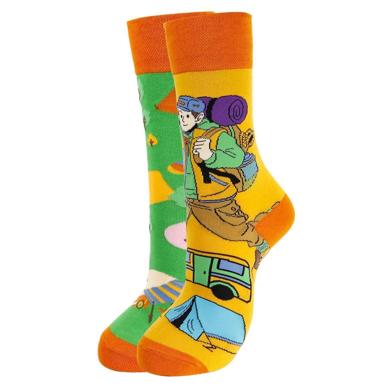 LuxusKollektion Wandersocken Socken Bunte Motiv Socken Geschenk Baumwolle
