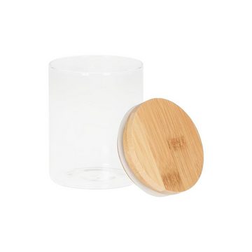 elasto Vorratsdose Glasbehälter "Bamboo" transparent