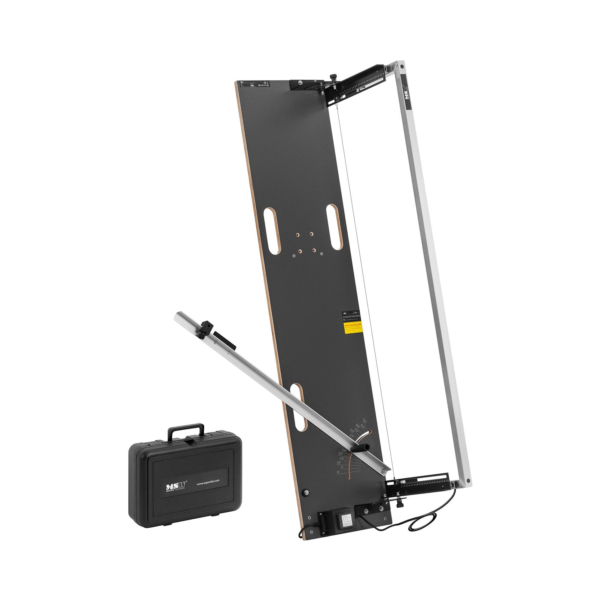 MSW Heißdrahtschneider Styroporschneider 200 W 1350 mm mit Draht, Gerüsthalterung +, 230 V in V, 250 in W