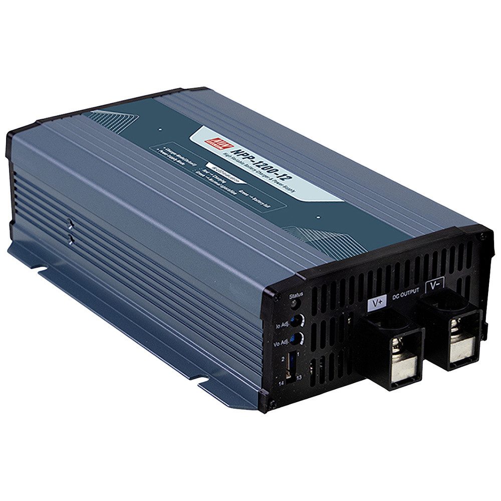 MeanWell MEAN WELL Bleiakku-Ladegerät NPP-1200-24 24 V Ladestrom (max) 36 A Bleiakku-Ladegerät