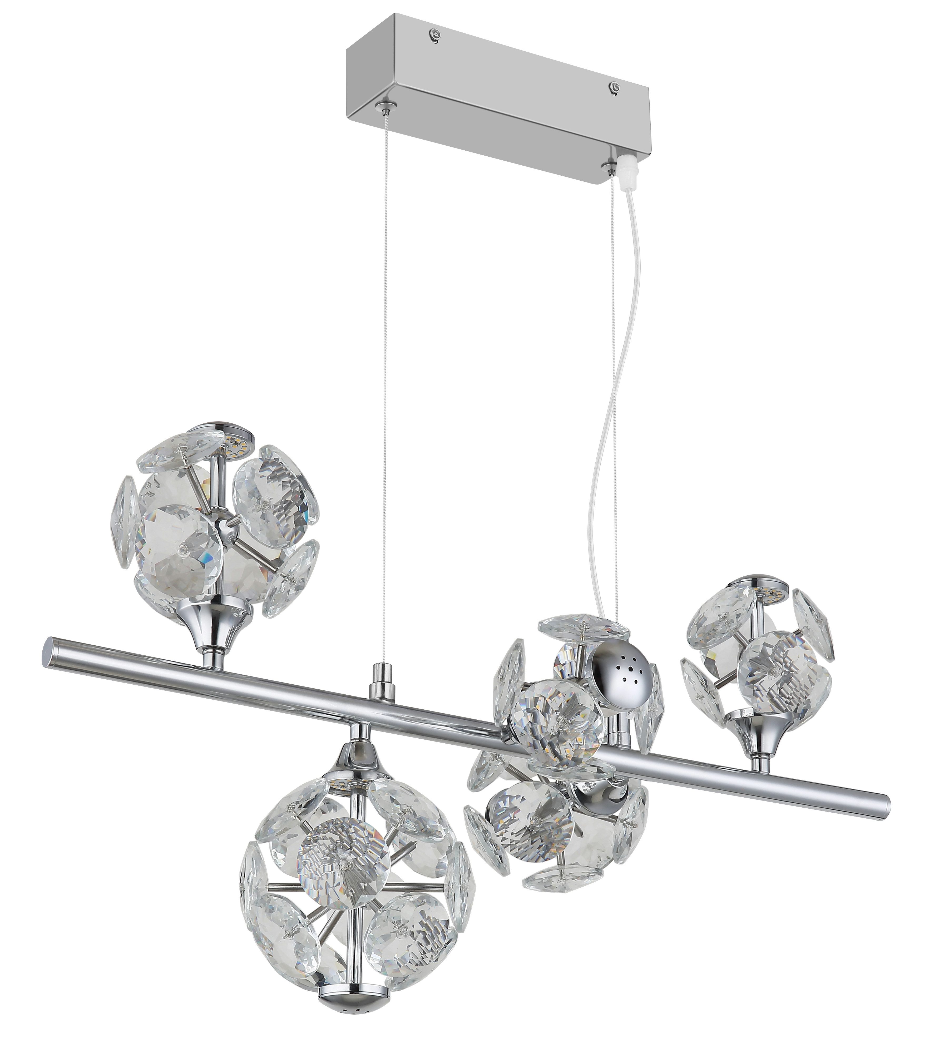 GLOBO LIGHTING Hängeleuchte VIRINA, LED fest integriert, Warmweiß, Hängelampe Esszimmer-Leuchte Esstischleuchte Wohnzimmer