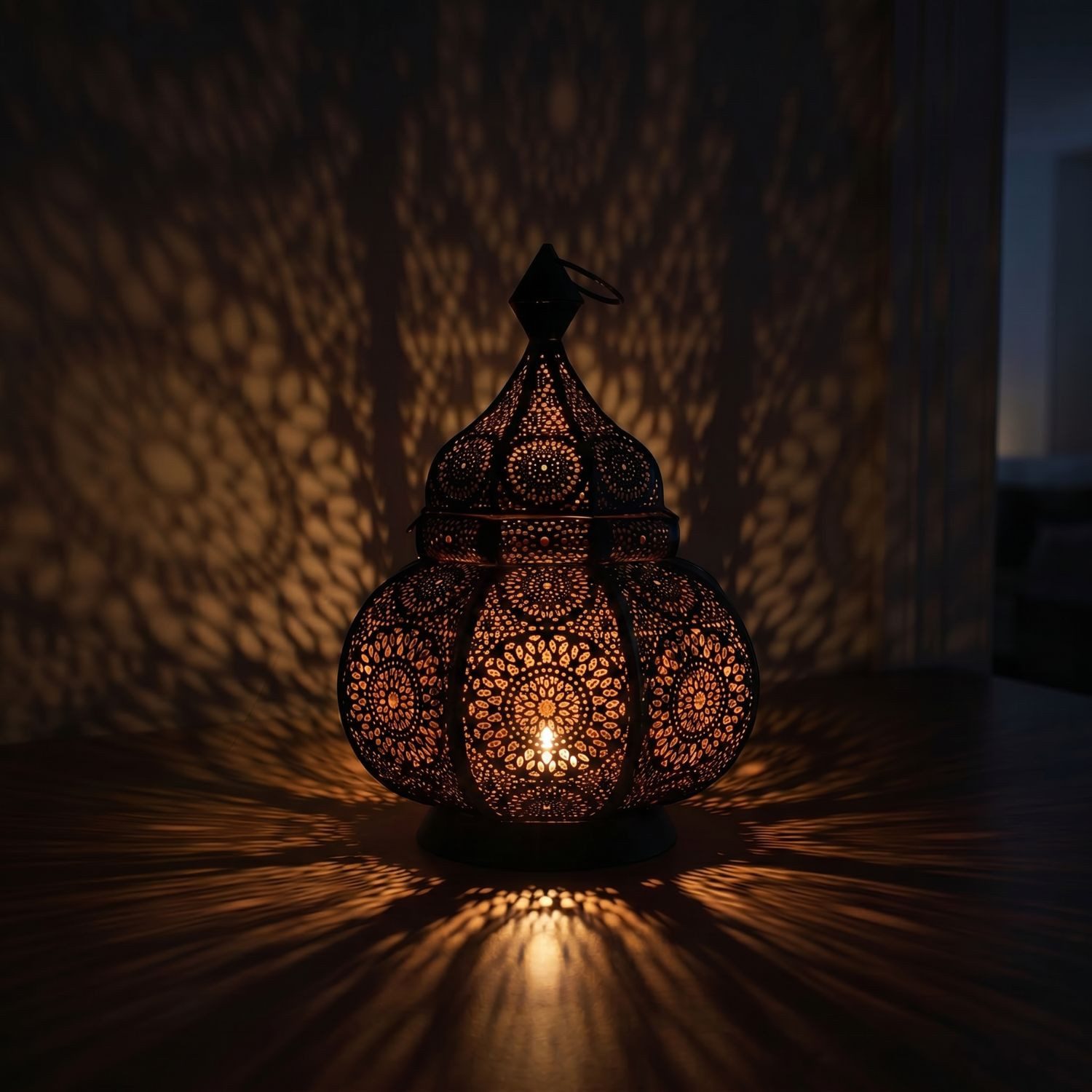 Marrakesch Orient & Mediterran Interior Teelichthalter Orientalisches Indisches Windlicht Ziva (1 St), Handarbeit