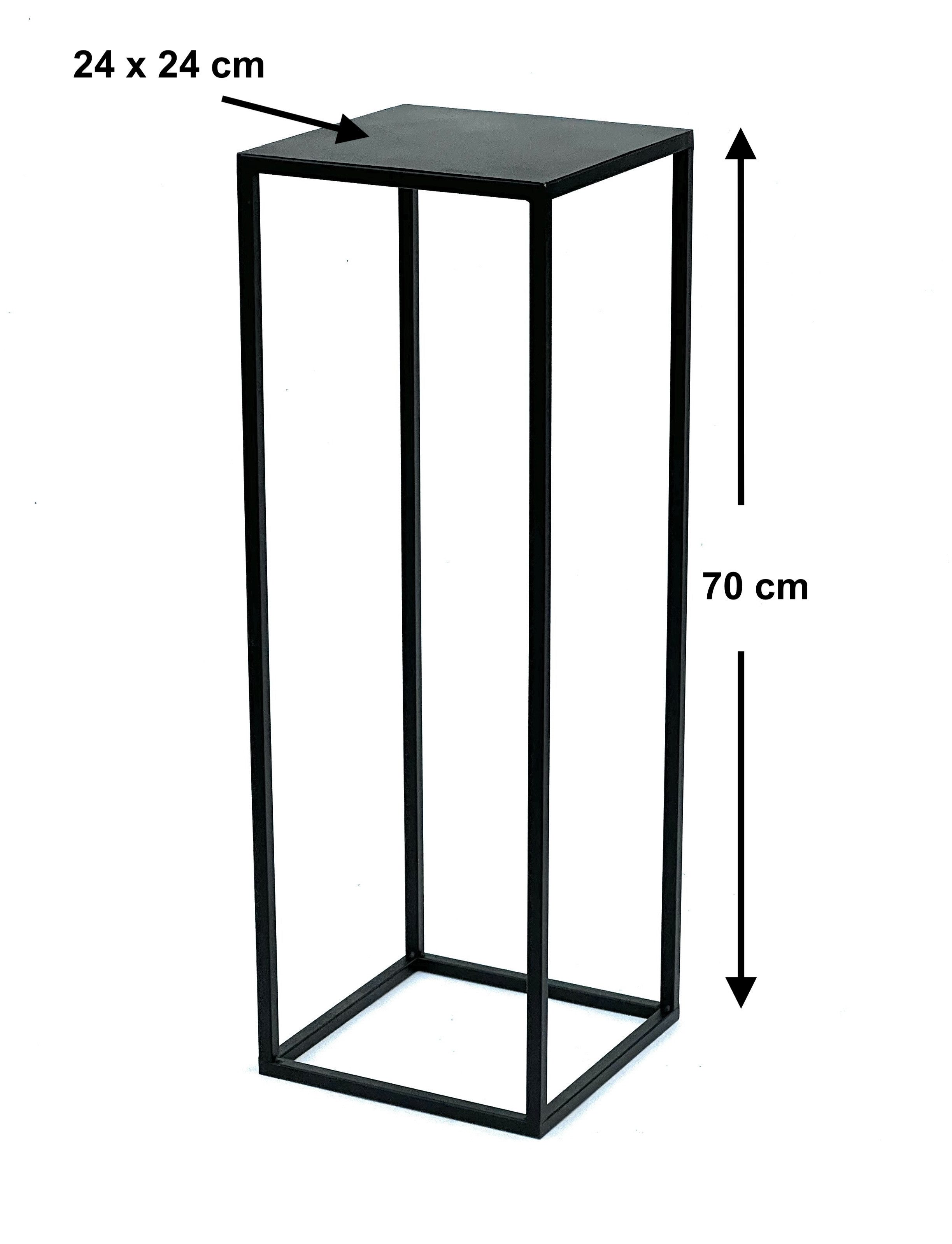 DanDiBo Blumenständer Blumenhocker Metall Schwarz Eckig günstig online kaufen