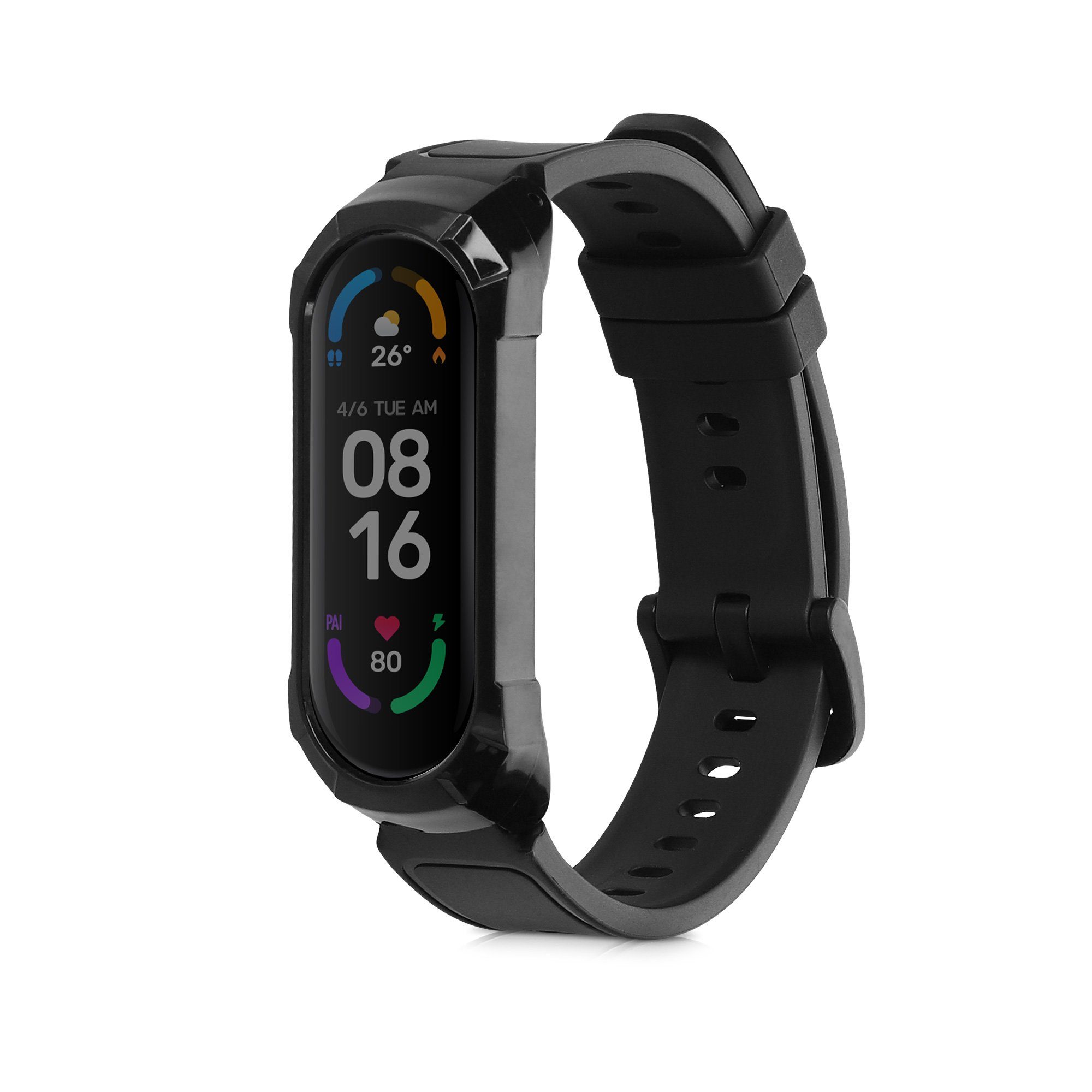 kwmobile Sportarmband für Xiaomi Mi Band 6 / Band 5 / Band 4 Smartwatch, 1-tlg., Armband TPU Silikon Fitnesstracker