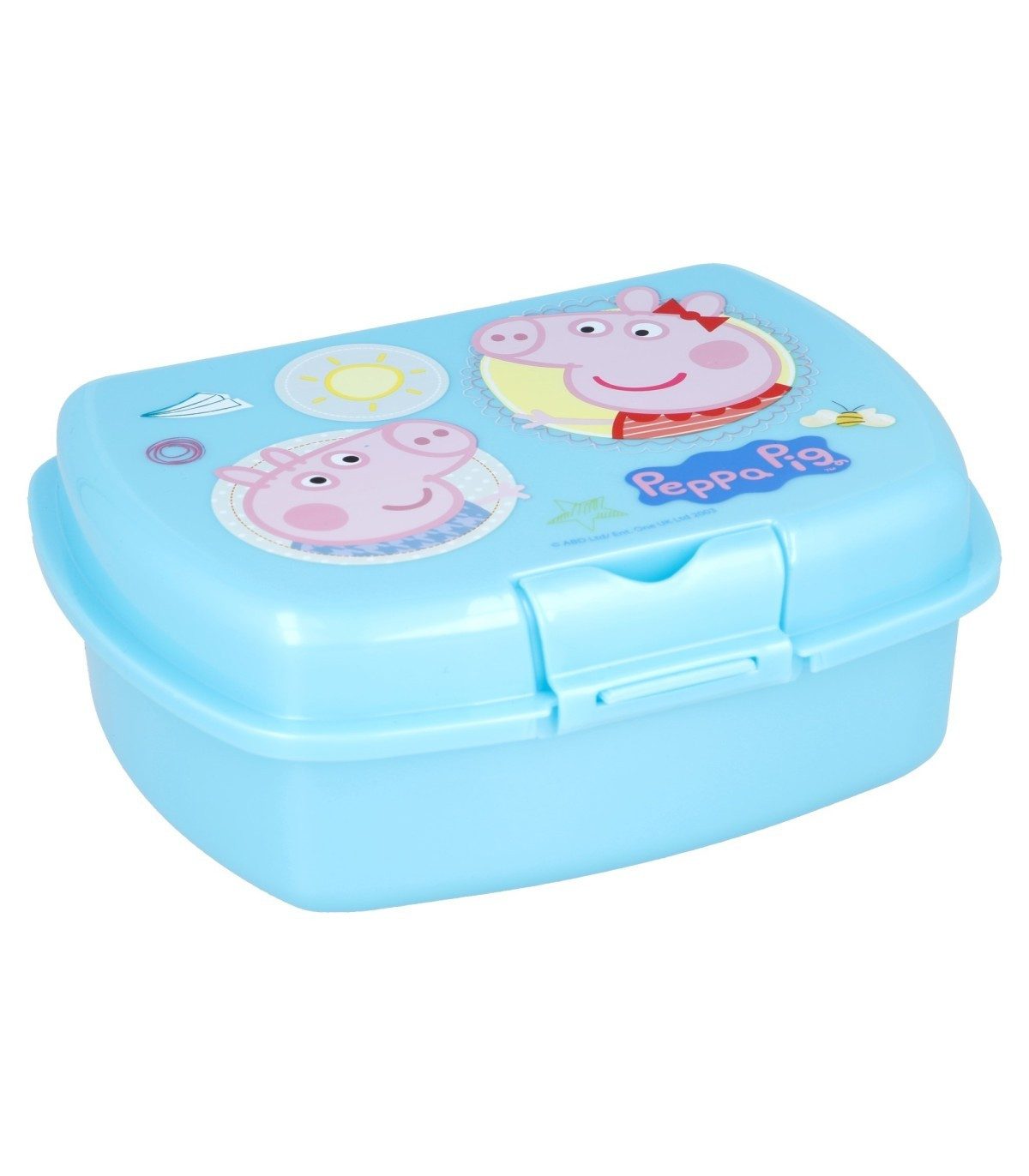 Peppa Pig Lunchbox Kinder Brotdose für unterwegs und Kindergarten, (Packung)