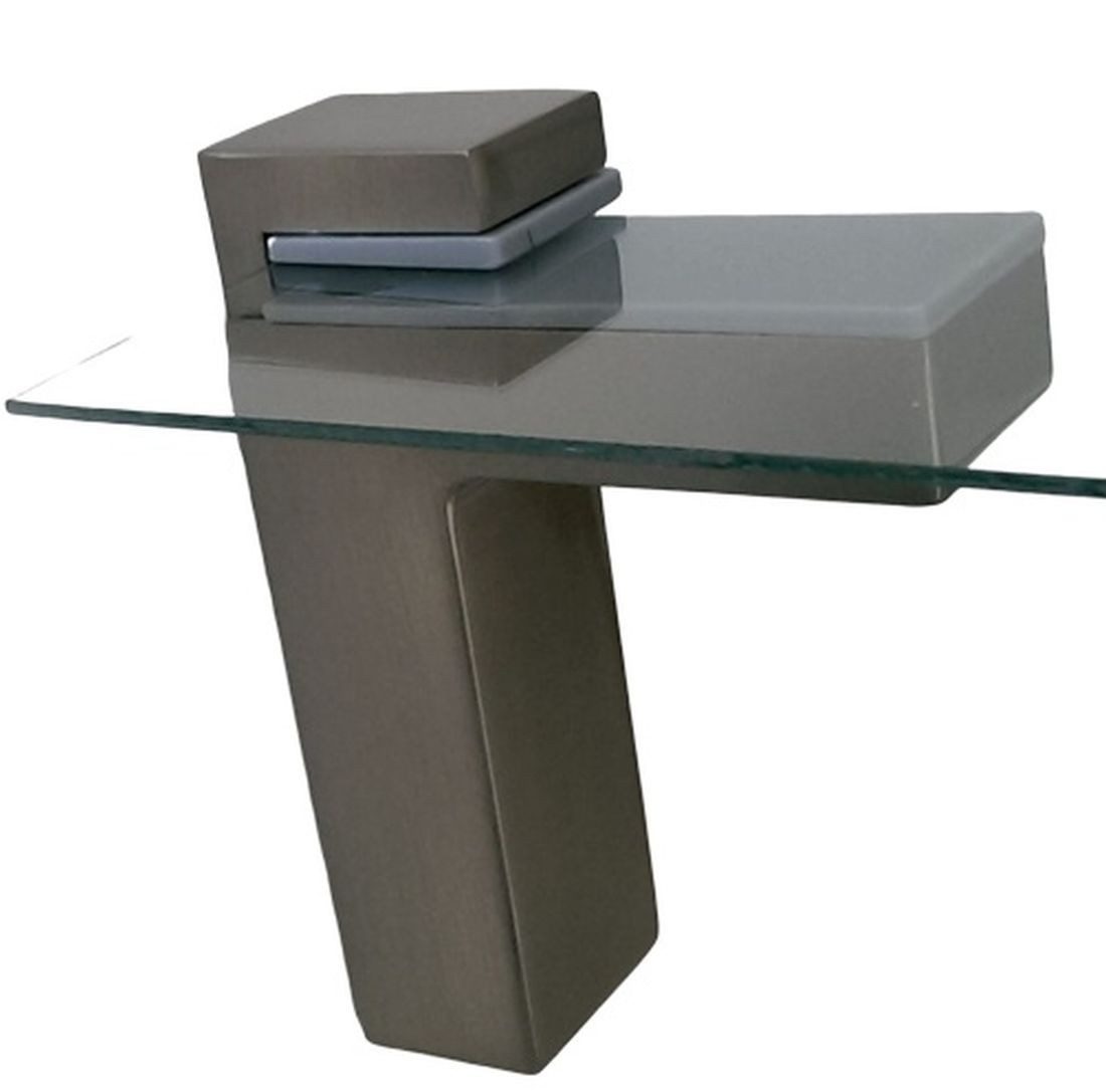 livingpoint24 Wandregalhalter Regalbodenhalter Edelstahloptik Glasbodenträger 8-50mm Bodenhalter, 1-tlg. – Bild 3 von 5
