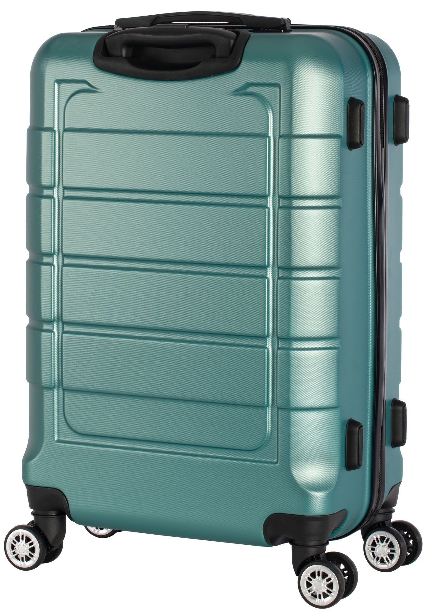 Cahoon Hartschalen-Trolley Koffer Hartschalenkoffer Trolley Reisekoffer 68 Liter = mittlere Größe, 4 Rollen