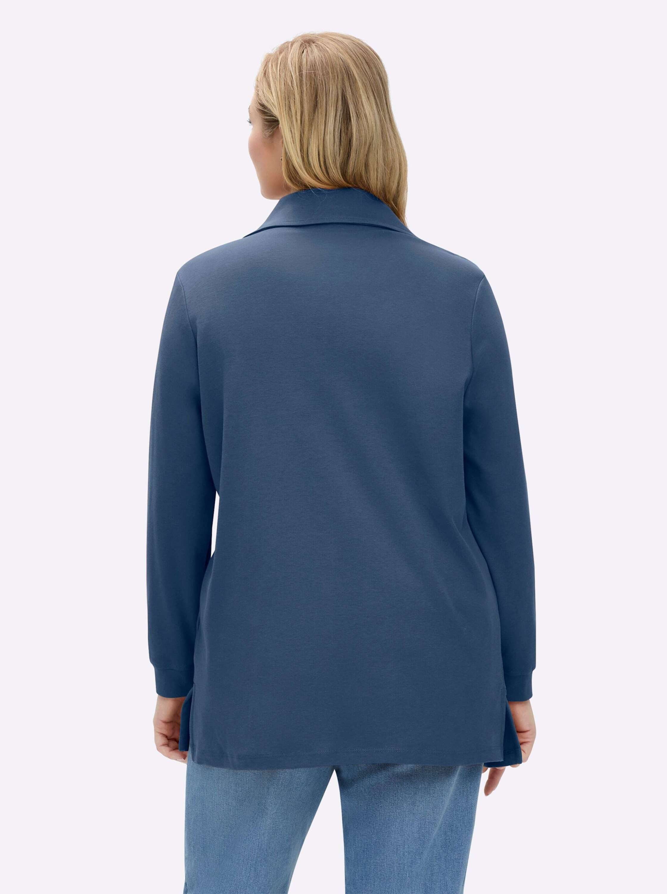 Sieh an! Sweater Long-Sweatshirt Langarm günstig online kaufen