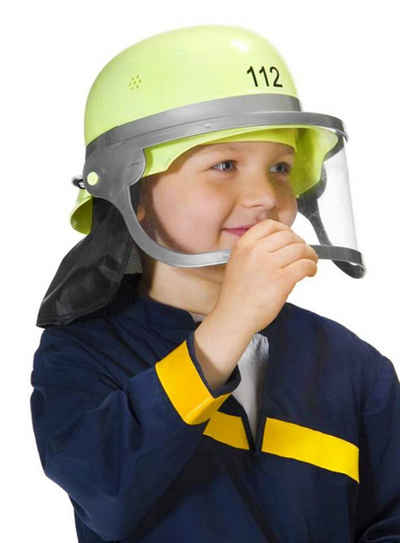 Rubie´s Kostüm Feuerwehrhelm Deutschland, Feuerwehrhelm für Kinder mit 112-Aufdruck
