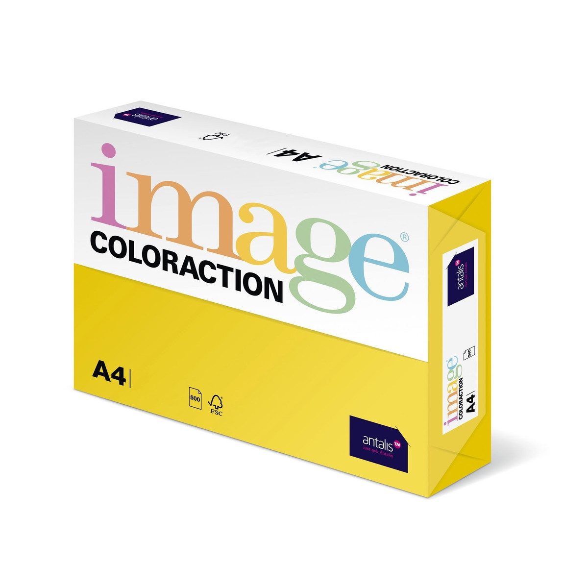 ANTALIS Kopierpapier Kopierpapier image COLORACTION 120g/m² kanariengelb DIN A4 250 Blatt