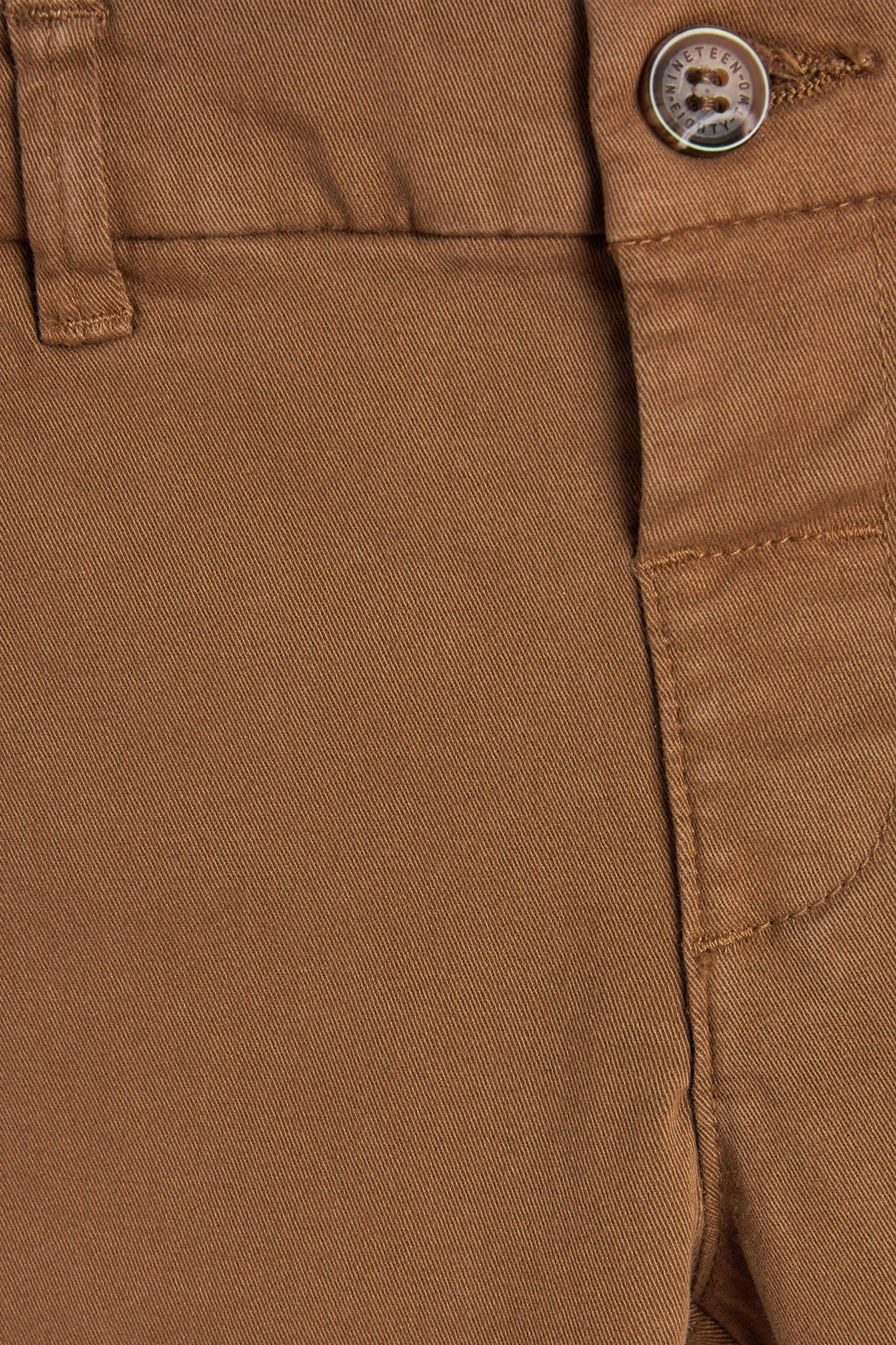 Next Chinohose (1-tlg) Tan Stretch mit Ginger Chinohose