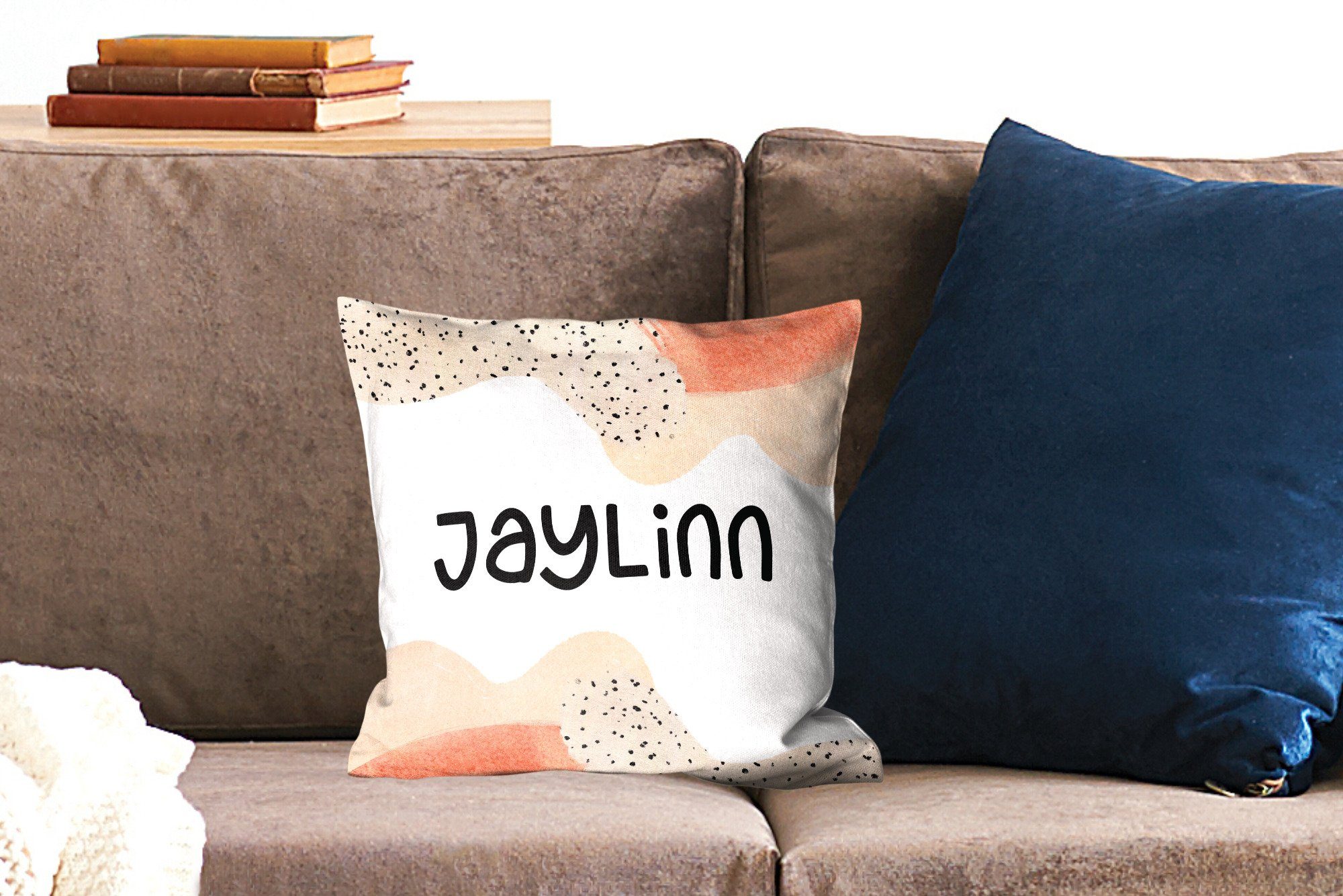 MuchoWow Dekokissen Sofakissen Deko, Füllung Mädchen, Wohzimmer, - - mit Pastell Jaylinn Schlafzimmer, für Zierkissen