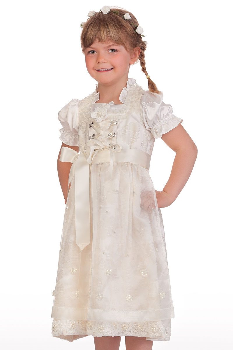 KRÜGER KIDS Дирндль Kinderdirndl 3tlg. - FESTDIRNDL - LINCHEN - creme