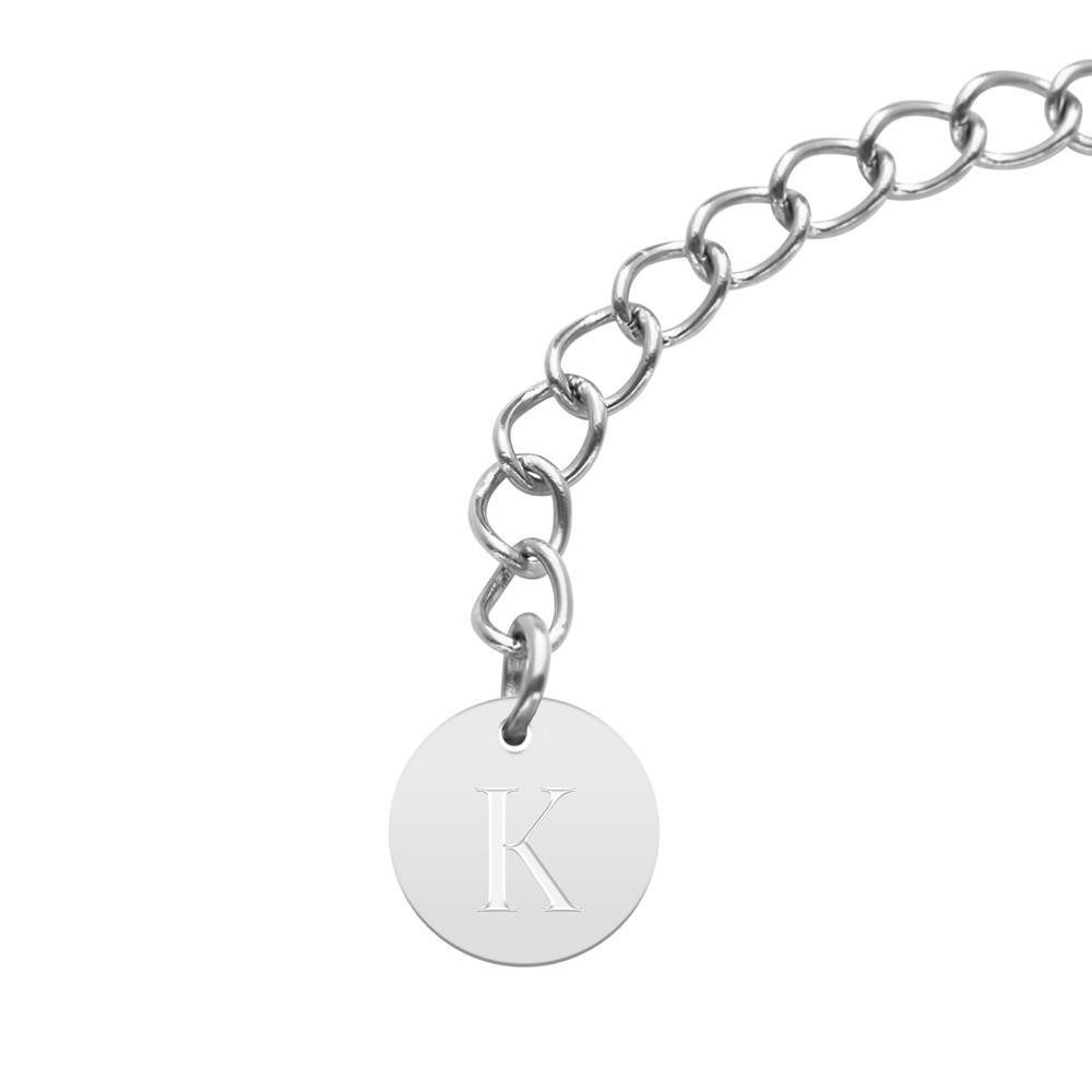 JEWLIX Edelstahlkette JEWLIX Kreiskette für Damen aus Edelstahl mit Zirkoni günstig online kaufen