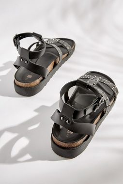 Next Sandalen mit Nieten robustem Fußbett Keilsandalette (1-tlg)