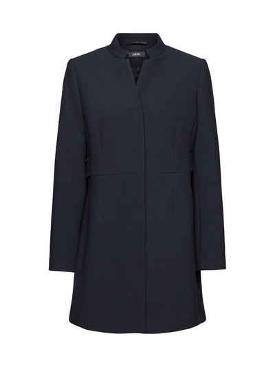 Esprit Collection Kurzmantel Taillierter Mantel mit umgekehrtem Reverskragen