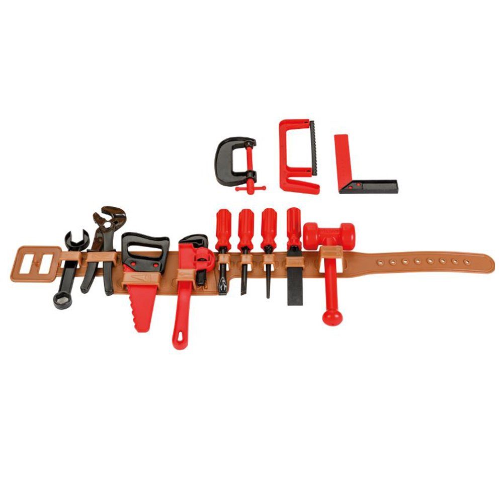 Pilsan Spielwerkzeug Kinderwerkzeug-Gürtel 03359, Hammer, Säge, Zangen,  Schraubenschlüssel