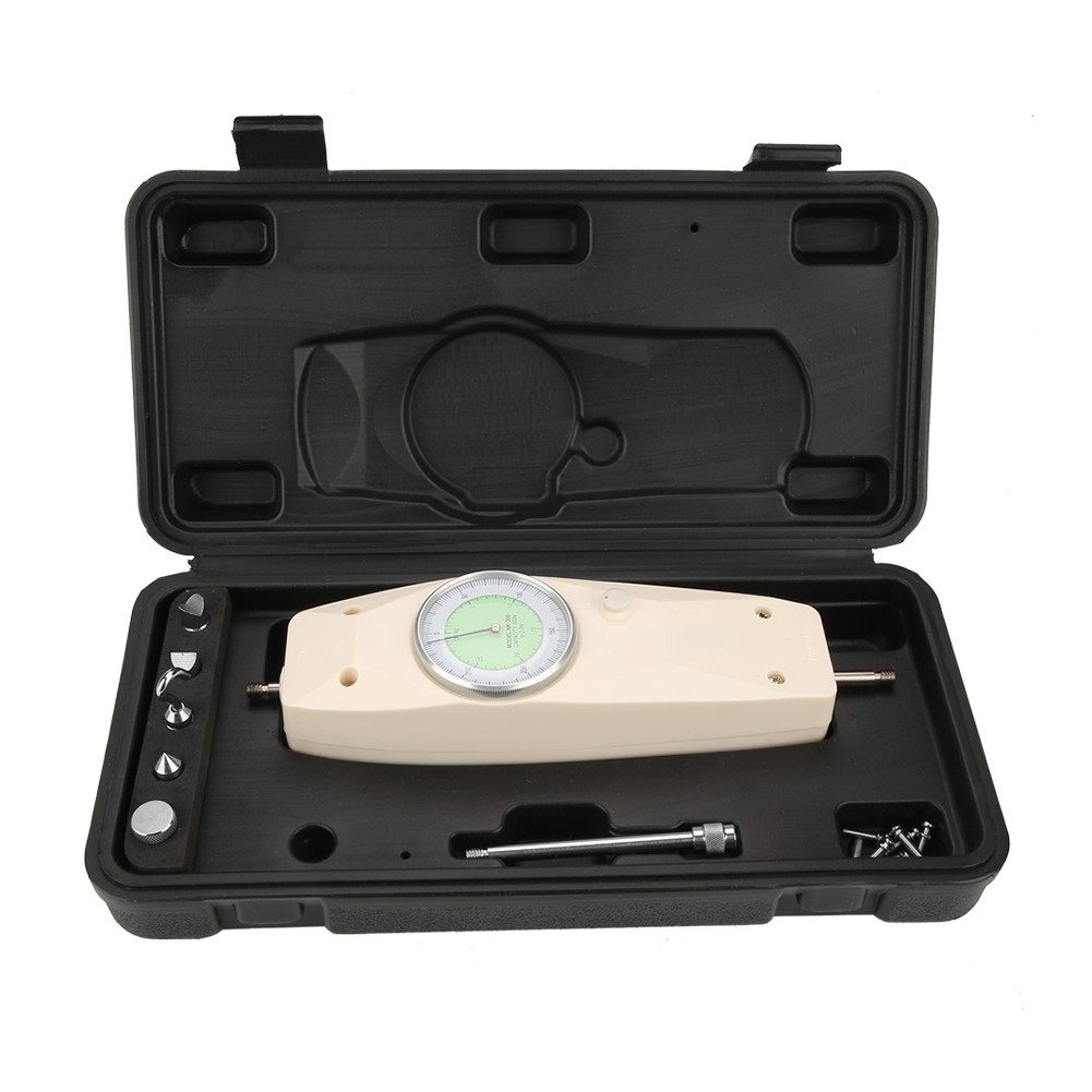 GARRYFIZH Spannungsprüfer 500N Analoges Dynamometer-Prüfgerät, Zug- und Druckkraftmesser, Handliches Design, einfache Bedienung