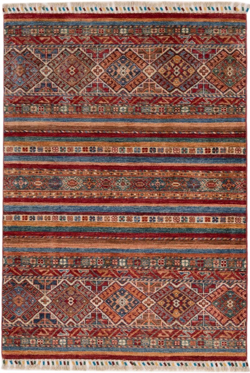 Orientteppich Arijana Shaal 101x146 Handgeknüpfter Orientteppich, Nain Trading, rechteckig, Höhe: 5 mm