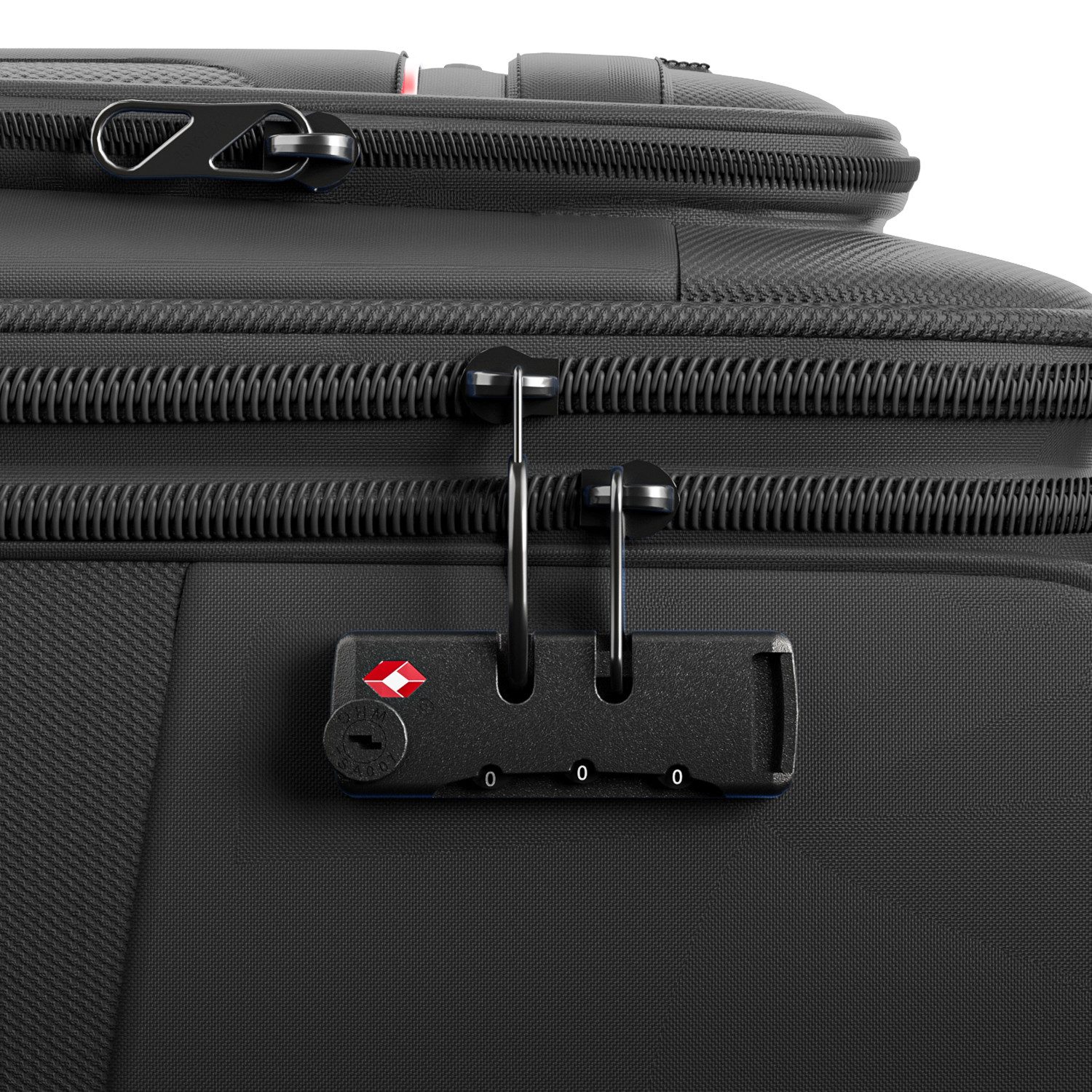 Verage Weichgepäck-Trolley Toledo Weichschalenkoffer Reisekoffer, 4 Rollen, TSA-Schloss, erweiterbar Stoffkoffer Volumenerweiterung S/M/L/Sets – Bild 5 von 5