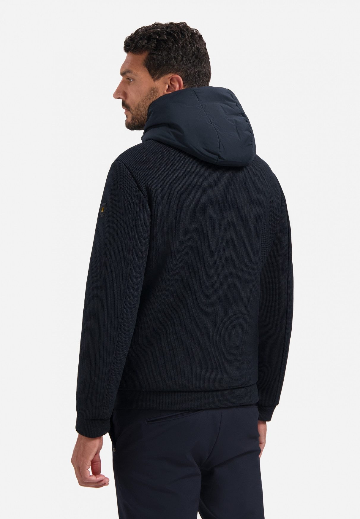 NO EXCESS Outdoorjacke Jacket Short Fit Sealed Hooded Knitted Mix