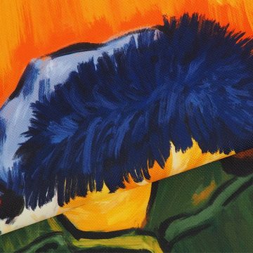 GalaxyCat Poster Tieren im Vincent van Gogh Stil Stoff Poster Set, 3 Stück, Impressio, Fuchs, Katze, Hund, Tieren im Vincent van Gogh Stil Rollbild / Wallscroll