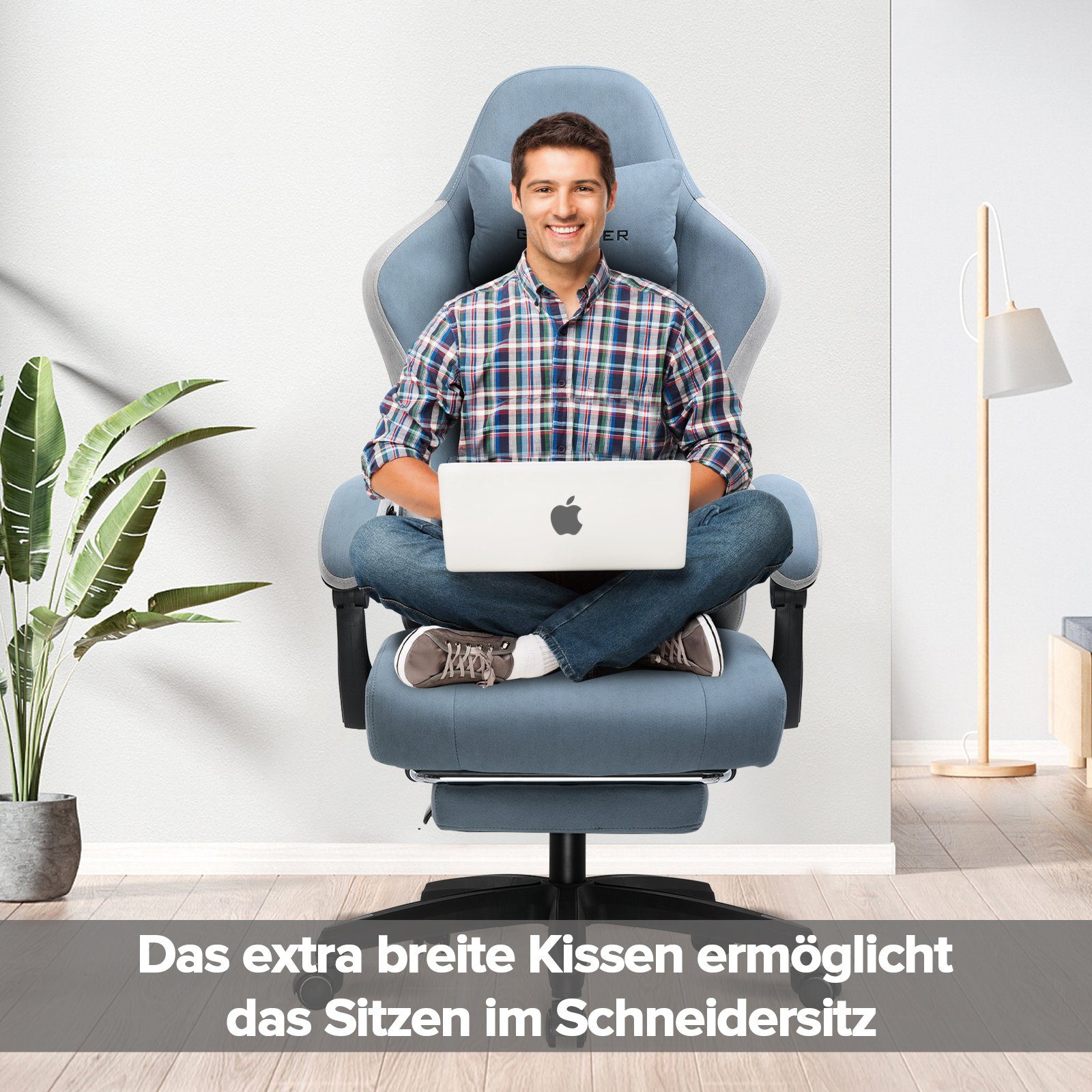 GTPLAYER Gaming-Stuhl Ergonomischer Gaming Sessel Schreibtischstuhl günstig online kaufen