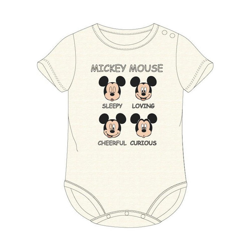Disney Baby Kurzarmwickelbody Kurzarm-Body für Kleinkinder - Mickey Mouse "Gemütszustand"