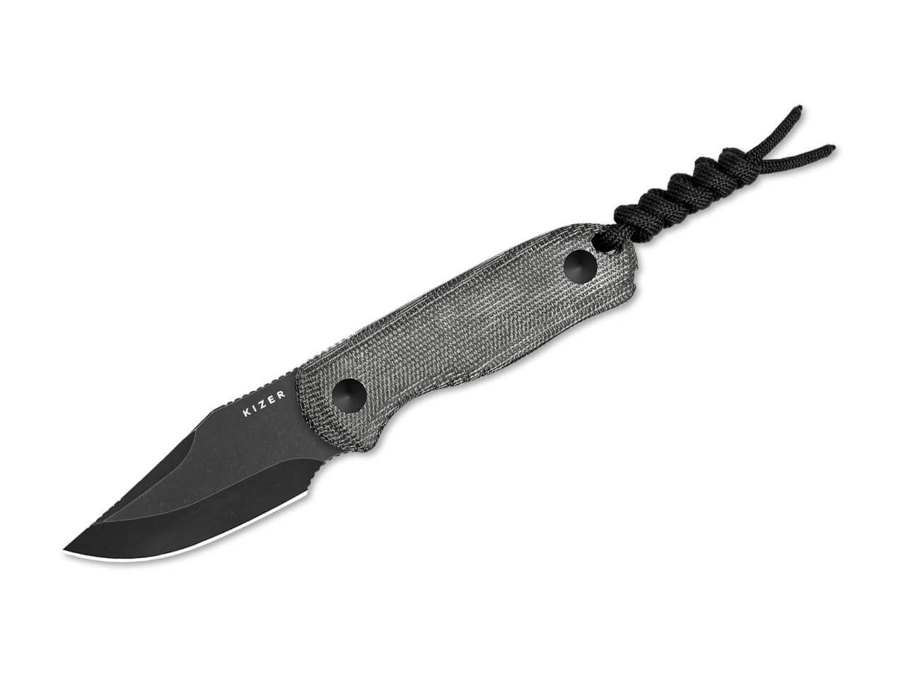 Kizer Universalmesser Kizer Drop Bear Fixed, Micarta, feststehendes Messer, Kydexscheide, (1 St), Scheide inklusive, Lanyard inklusive