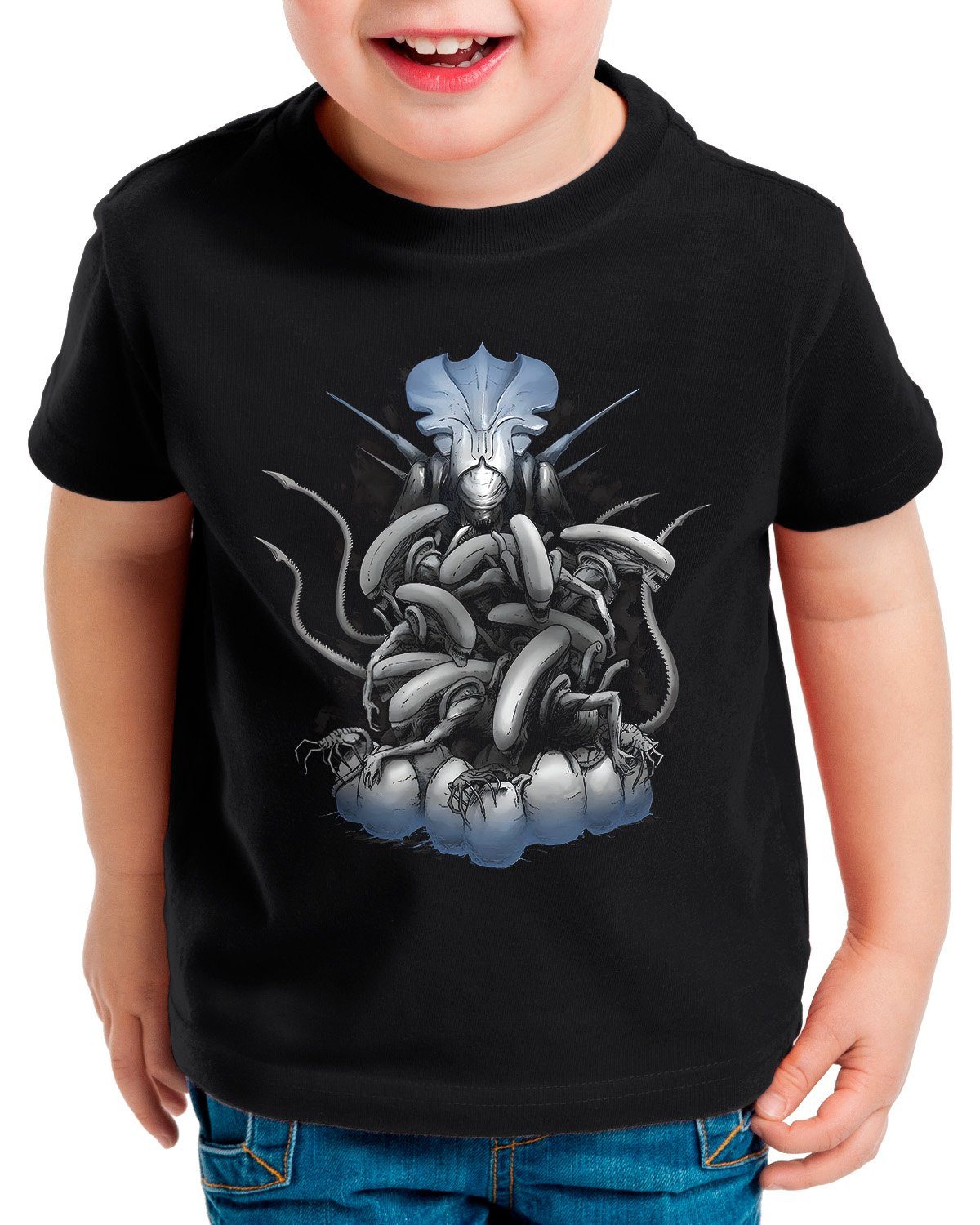 style3 Print-Shirt Kinder T-Shirt Higher Species xenomorph alien ridley scott predator