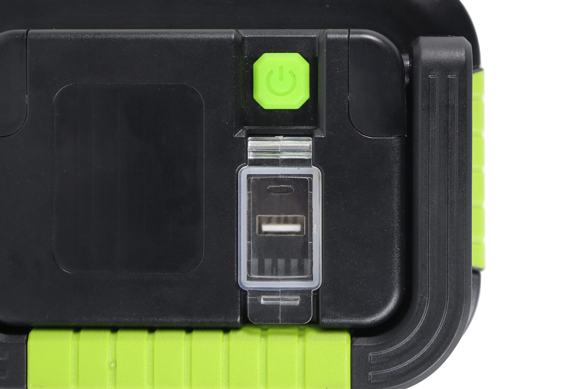 ONDIS24 LED Arbeitsleuchte Akkuleuchte Suchscheinwerfer für Camping Handscheinwerfer, Tischleuchte Powerbank 4400 mAh Akku 500 Lumen grün schwarz – Bild 4 von 5