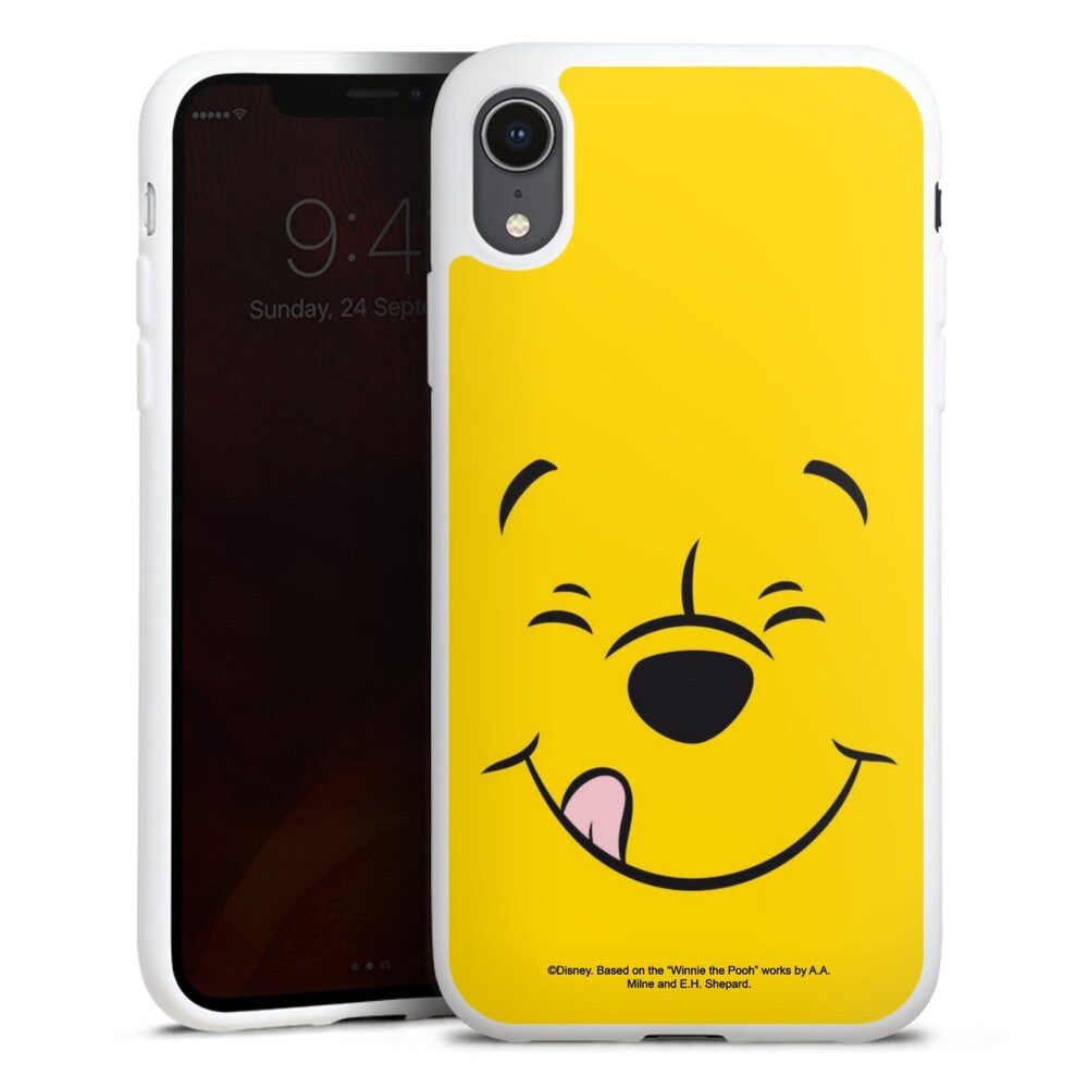 DeinDesign Handyhülle Winnie Puuh Offizielles Lizenzprodukt Disney Puuh Closeup, Apple iPhone Xr Silikon Hülle Bumper Case Handy Schutzhülle