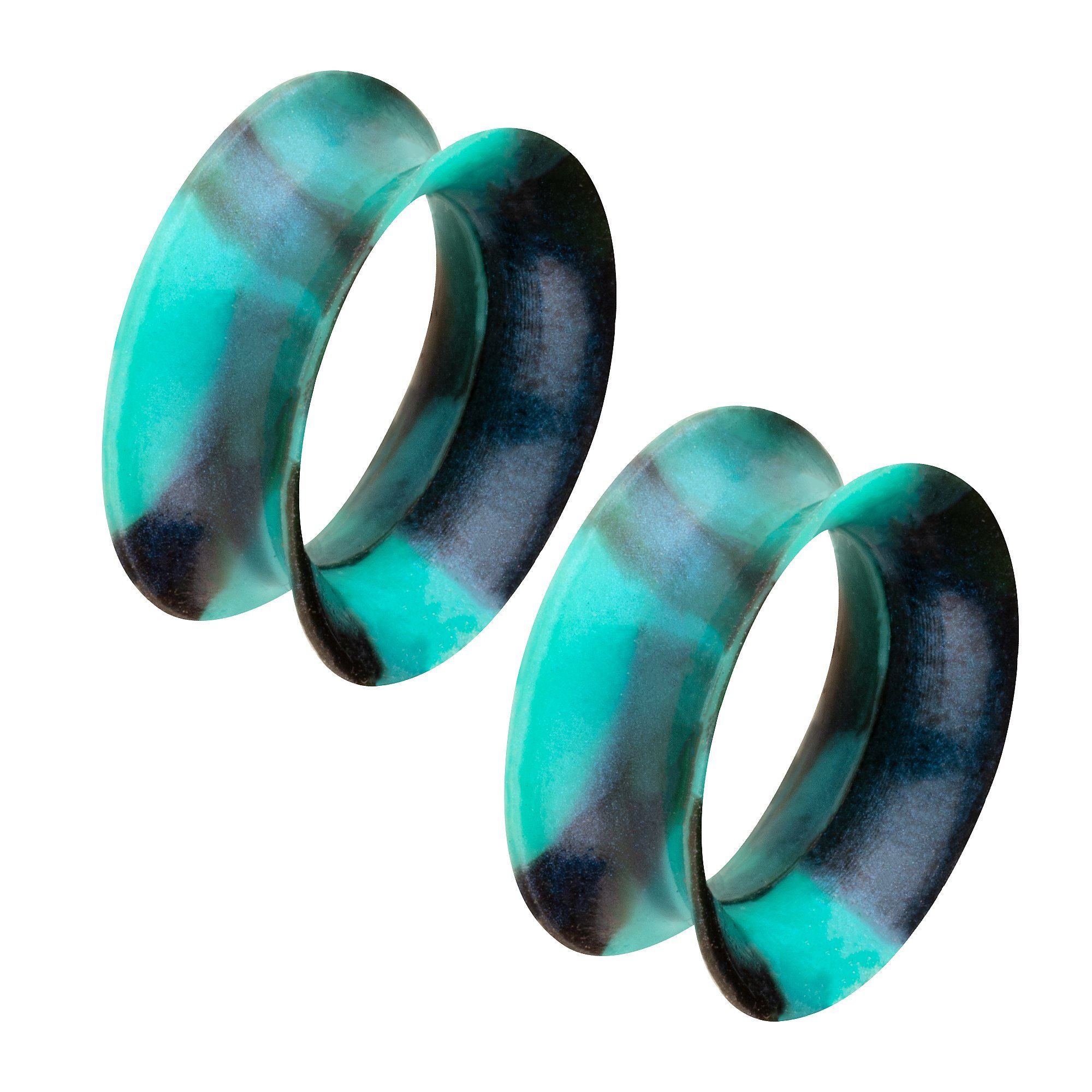 Taffstyle Plug Piercing flexibel Weich 1 Paar zweifarbig Schimmer, Flesh Tu günstig online kaufen