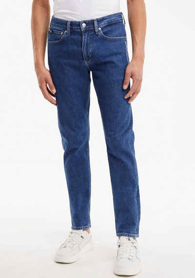 Calvin Klein Jeans Tapered-fit-Jeans SLIM TAPER mit Calvin Klein Leder-Badge
