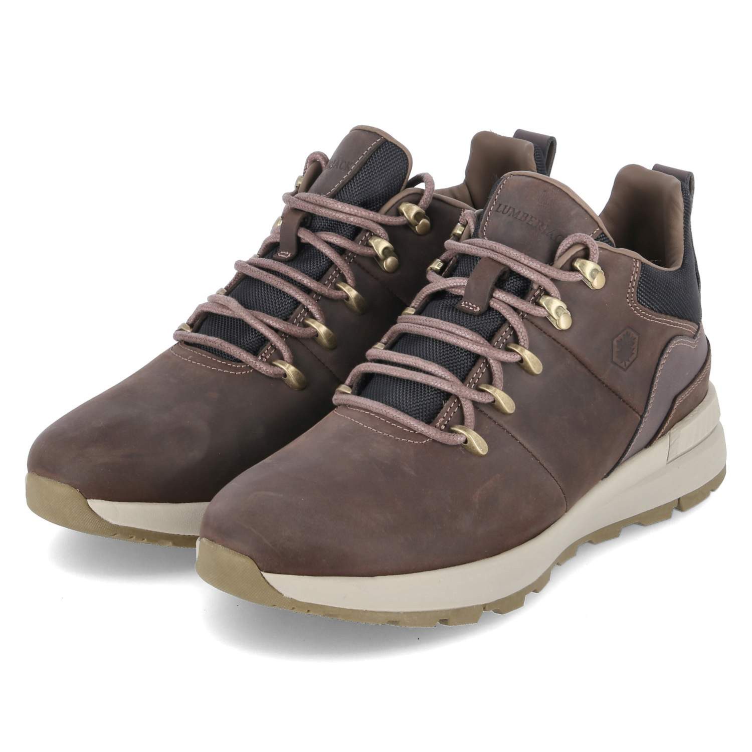 LUMBERJACK Lumberjack 102217233 Herren Leder & Textil dunkelbraun Schnürsti günstig online kaufen