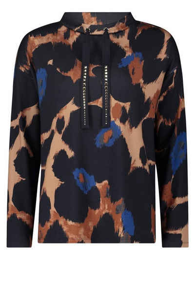 Betty Barclay Sweatshirt Sweat Kurz 1/1 Arm, Dark Blue /Camel