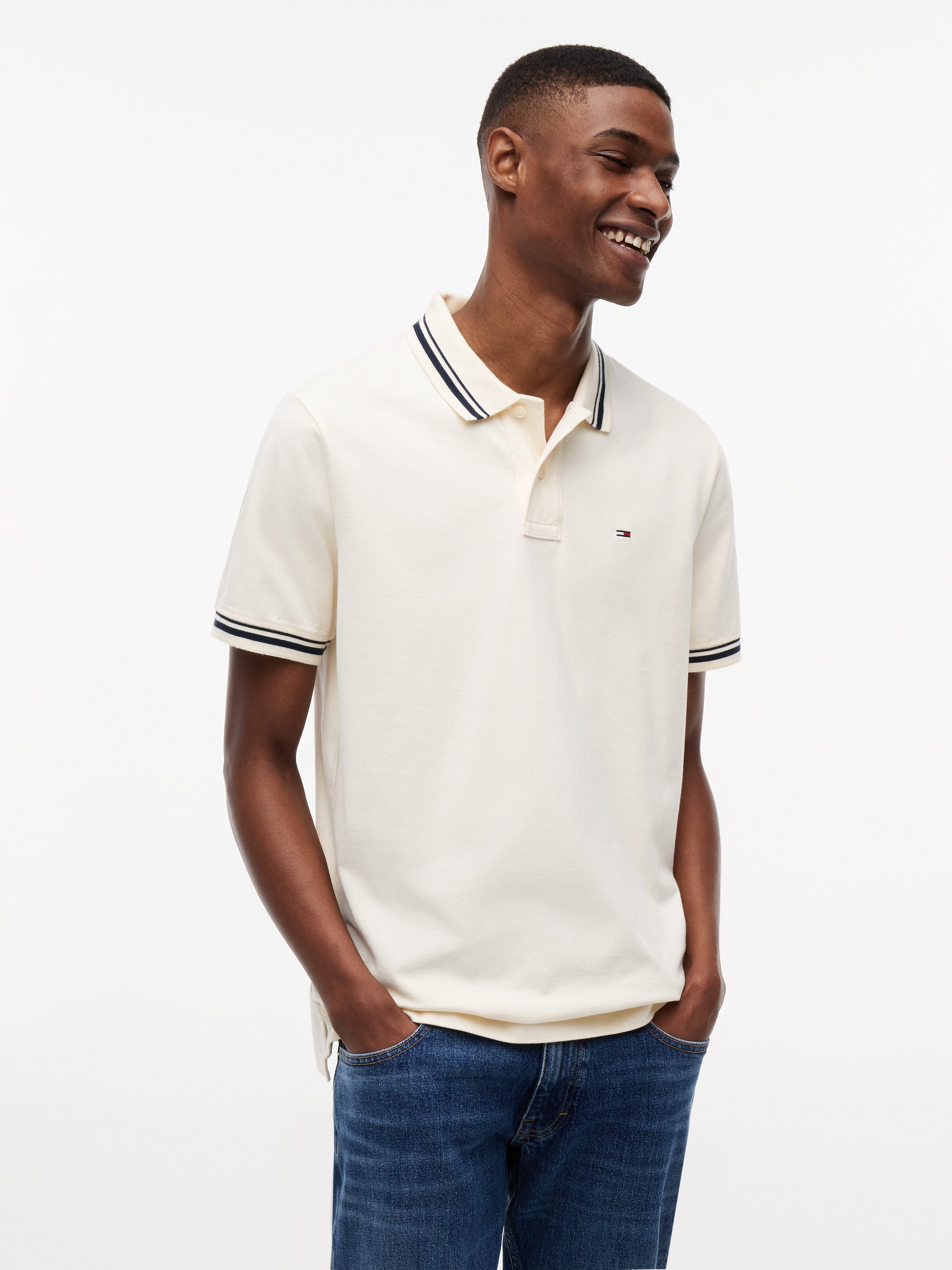 Tommy Jeans Poloshirt TJM REGULAR TIPPED Regular fit mit Polokragen