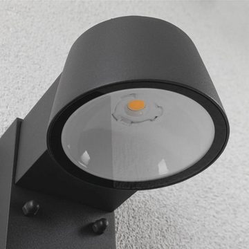 Paulmann LED Außen-Wandleuchte LED Wandleuchte Capea in Anthrazit 6W 450lm IP44 mit Bewegungsmelder, keine Angabe, Leuchtmittel enthalten: Ja, fest verbaut, LED, warmweiss, Aussenlampe, Outdoor-Leuchte, Aussenwandleuchte