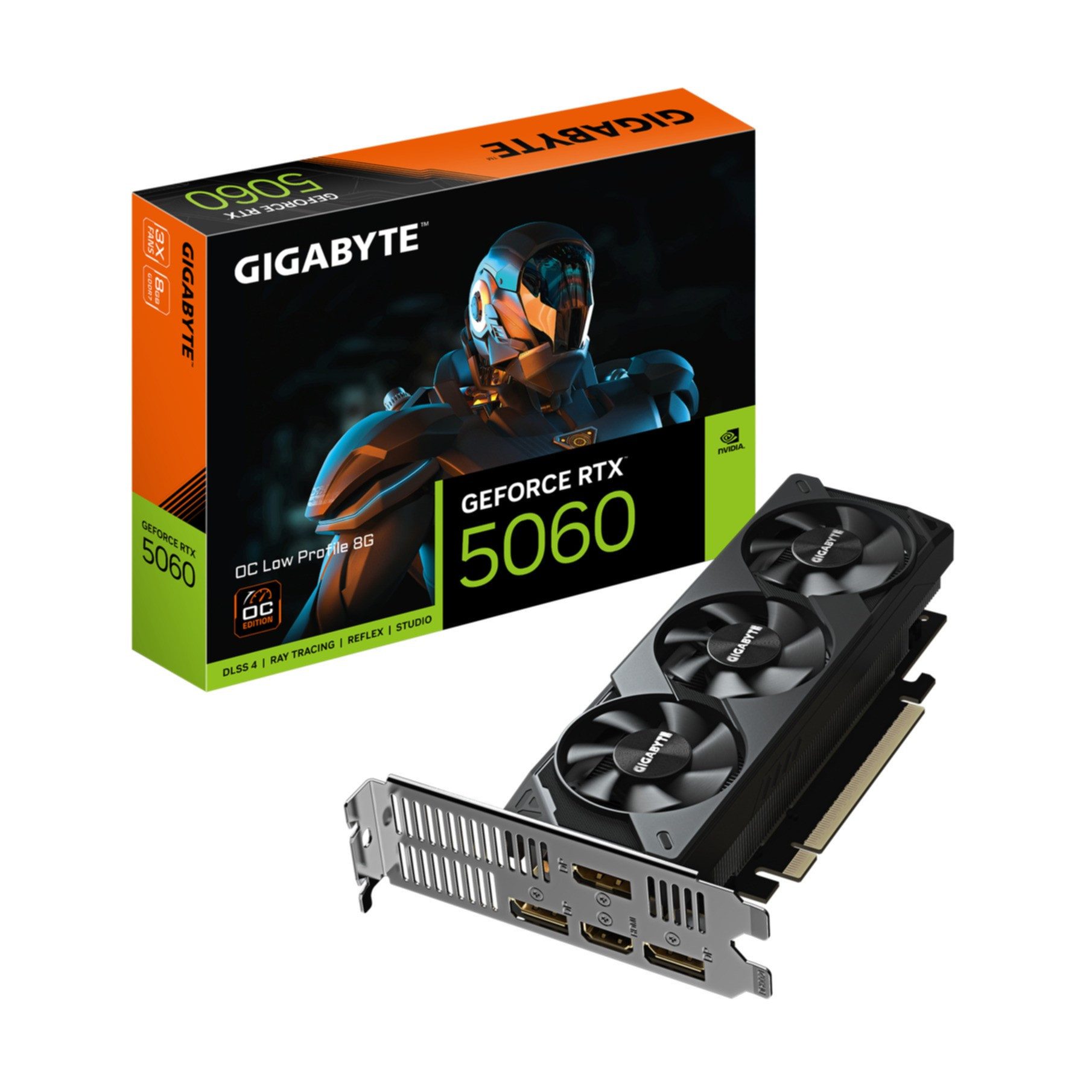 Gigabyte GeForce RTX 5060 OC Low Profile 8G Grafikkarte - 8GB GDDR7, 128bit, PC Grafikkarte