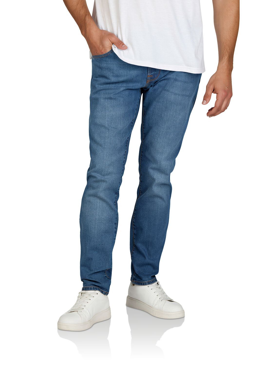 Jack & Jones Slim-fit-Jeans Herren Jeanshose JJIGLENN JJICON SQ Slim Fit Denim Hose mit Stretch