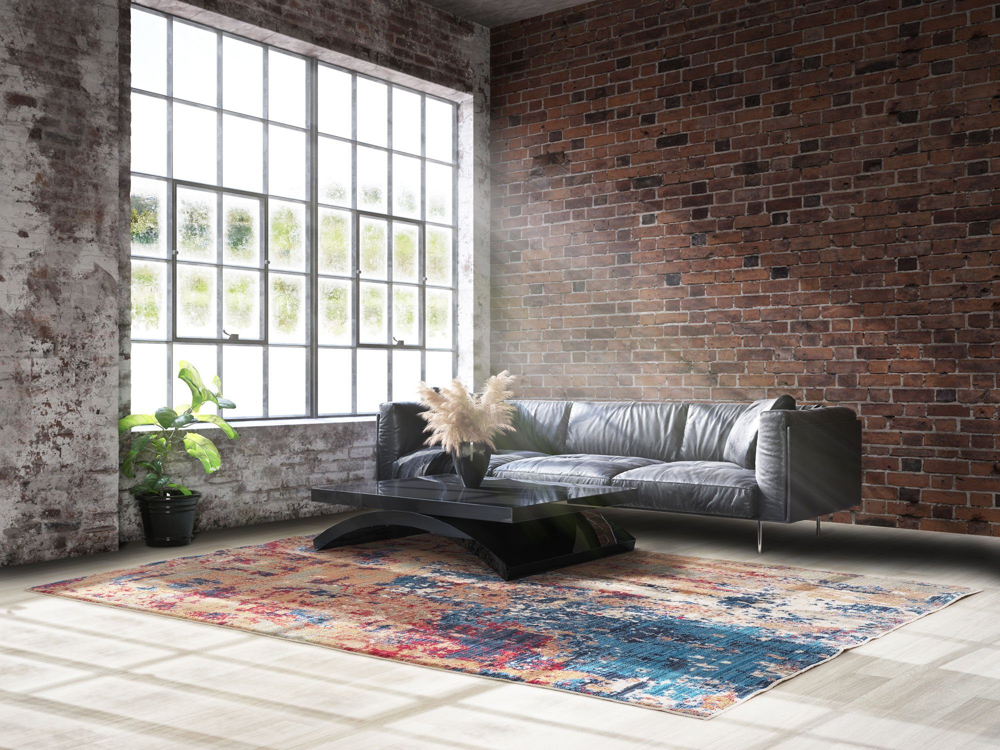 GALLERY M branded by Musterring Teppich Corso, rechteckig, Höhe: 8 mm, Kurzflor, Vintage, Wohnzimmer
