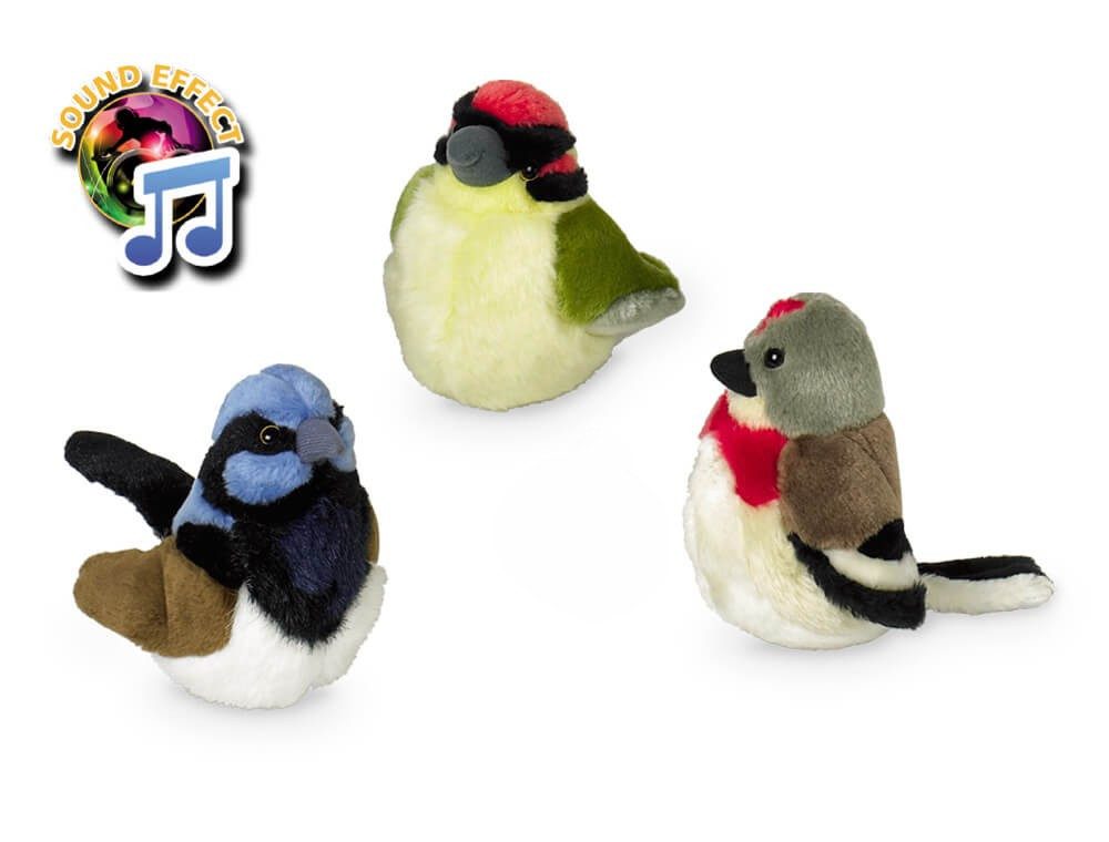 Nobby Tierkuscheltier Nobby Plüsch Vögel mit Sound, Zufallsartikel, 1St.