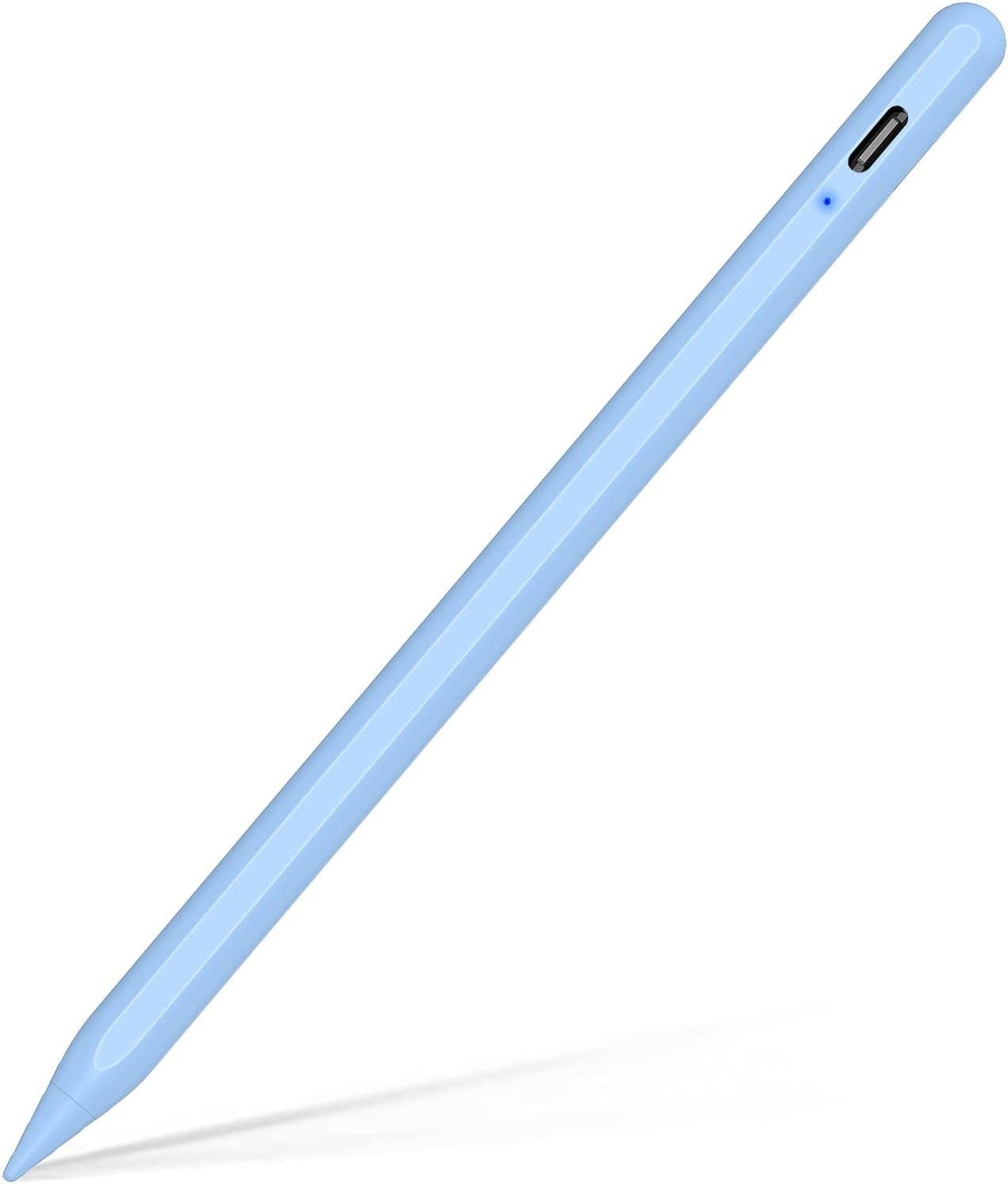 LA CUTE Eingabestift Stylus Pen für iPad mit kabellosem Laden & Palm Rejection (Stylus Pen Set mit Ladekabel & Ersatzspitzen für iPads, Enthält Stylus Pen, USB-C Ladekabel, 2 Ersatzspitzen) Kabelloses Laden, Magnetische Befestigung, Kippfunktion