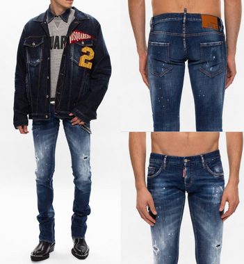 Dsquared2 5-Pocket-Jeans DSQUARED2 JEANS SHARPEI DISTRESSED PAINTED Denim 5 Pocket Pants Hose T